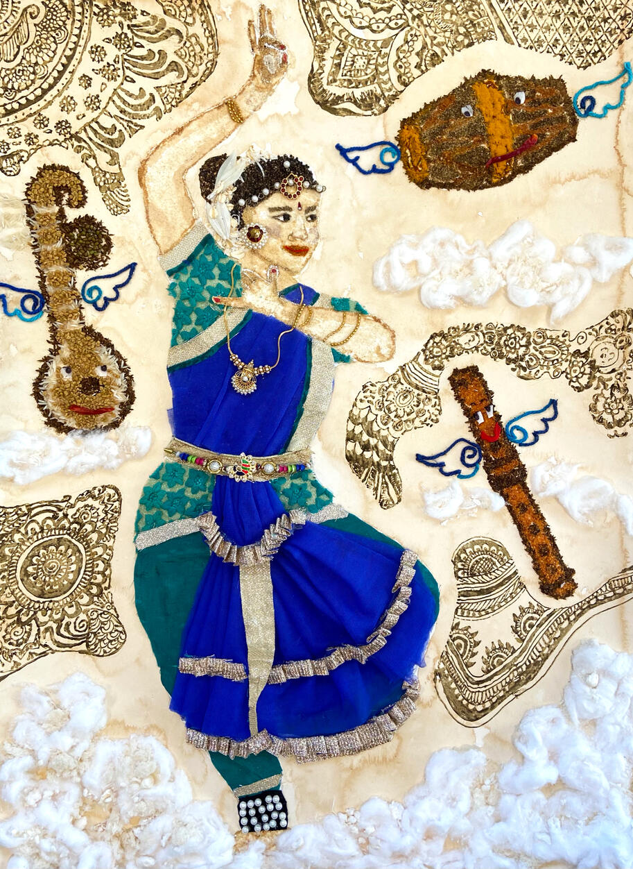 mixed media- bharatnatyam